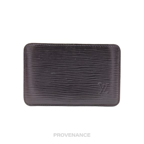 🔴 Louis Vuitton Card Holder Wallet - Black Epi Leather - Picture 2 of 6